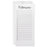 Perpetual Calendar February Scripture Custom Rack Cards