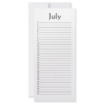 Perpetual Calendar July Psalm 96:6 Custom Rack Cards