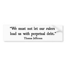 Perpetual Debt bumper stickers by Chorlton Perpetual Debt bumper stickers