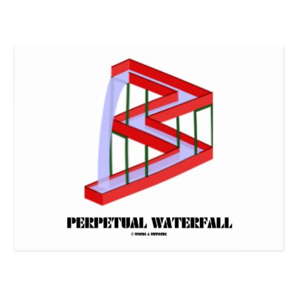 Perpetual Waterfall (Optical Illusion) Post Cards