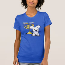 Perrito de Menorah Westie Camiseta