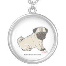 Perrito del barro amasado pendientes personalizados