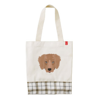 Perrito del golden retriever del ejemplo bolsa tote zazzle HEART