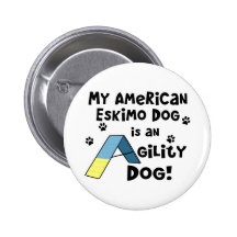 Perro americano de la agilidad del perro esquimal pins