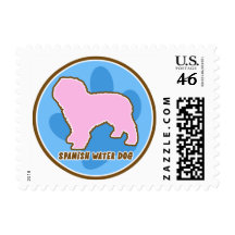 Perro de agua español de moda sellos