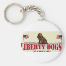 Perro de aguas de Sussex Llavero Personalizado