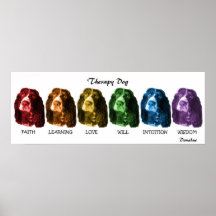 Perro de la terapia posters