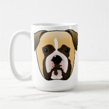 Perro del boxeador tazas de café