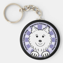 Perro esquimal americano llaveros personalizados
