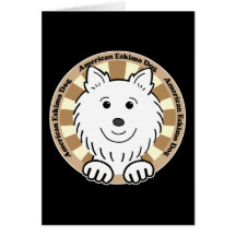 Perro esquimal americano tarjeta