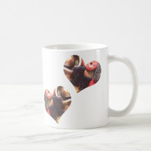 Perros del escocés de los corazones taza