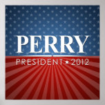 Perry 2012 campaign rally sign poster