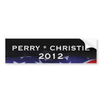 PERRY / CHRISTIE 2012 Campaign Bumper Sticker