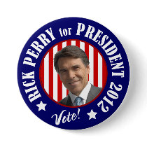 Perry for President 2012 Buttons
