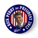 Perry for President 2012 Buttons