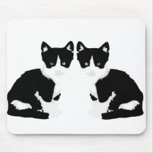 persephone&hades 'tuxedo cat' mouse pads