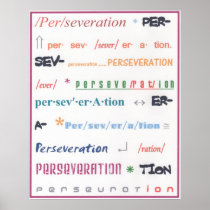 Perseveration Posters
