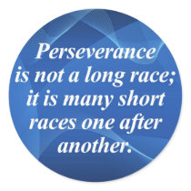 Perseverence Round Sticker