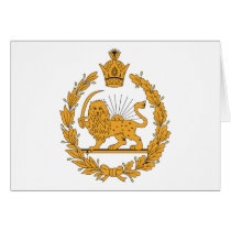 Persia Coat Of Arms Greeting Cards