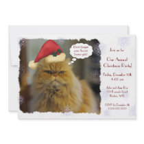 Persian Cat Christmas Invitations
