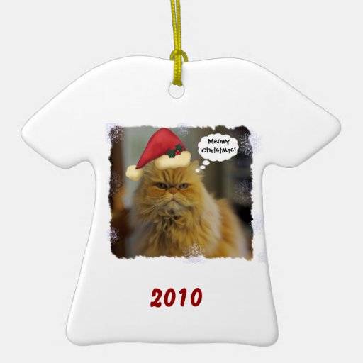Persian Cat Custom Christmas Ornaments