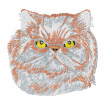 Persian Cat Head embroidered shirts by ZazzleEmbroidery Persian Cat Head embroidered shirts