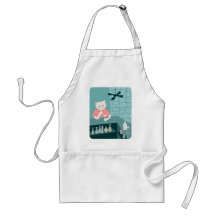 Persian Cat Martini Bar Apron
