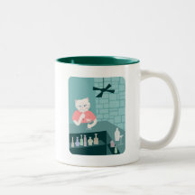 Persian Cat Martini Bar Coffee Mug