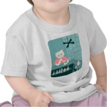 Persian Cat Martini Bar Tee Shirt