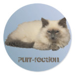 Persian Cat Round Stickers