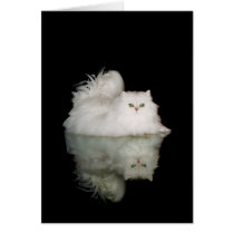 Persian Cat with Jade Green Eyes Greeting Cards