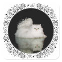 Persian Cat with Jade Green Eyes stickers
