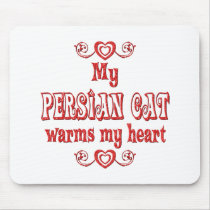 Persian Cats Warm My Heart mousepads