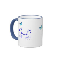 Persian Kitty Daydreams Mug by PurebredCatRescue Persian Kitty Daydreams Mug