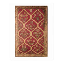 Persian or Turkish carpet, 16th/17th century (wool Postcard