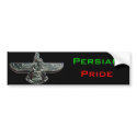 Persian Pride Farvahar bumper stickers by martini_roo Persian Pride Farvahar bumper stickers