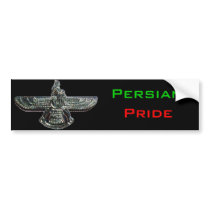 Persian Pride Farvahar bumper stickers by martini_roo Persian Pride Farvahar bumper stickers