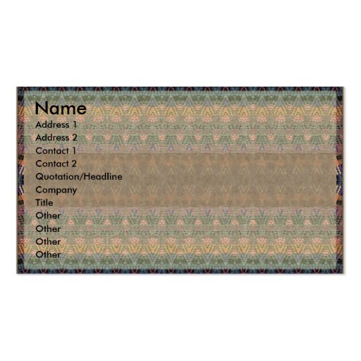 Persian Rug Standard Card Business Card Template (front side)