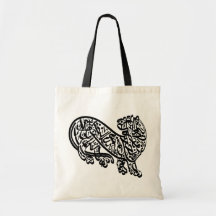 PERSIAN TIGER TOTE BAGS