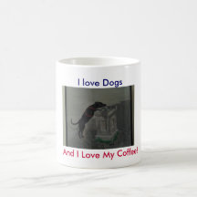 ¡Persiga Sativa, amo perros, y amo mi café! Tazas