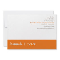 Persimmon Banner :: Save the Date Announcement invitations by CSWedding Persimmon Banner :: Save the Date Announcement invitations