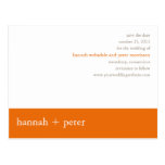 Persimmon Banner :: Save the Date Postcard
