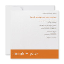 Persimmon Banner :: Wedding Invitation