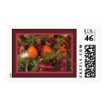 Persimmon Ornaments on Spirit (Christmas) Tree Postage Stamp