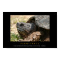PERSISTENCE Motivational Turtle Poster Print