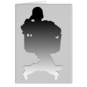 Person in Chair Silhouette - Card by bixxman Person in Chair Silhouette - Card