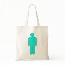 Person Man Sign Universal Silhouette Classic Comic Canvas Bag