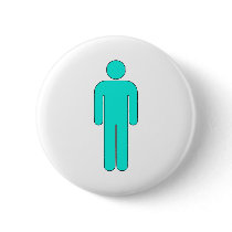 Person Man Sign Universal Silhouette Classic Comic Pin
