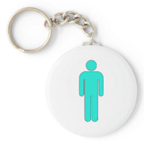 Person Man Sign Universal Silhouette Classic Comic Key Chain