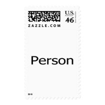Person postage by TeeZazzle Person postage